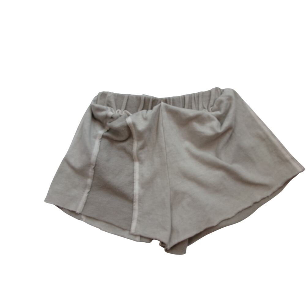Out From Under Deja Sweat Shorts Gray Colorblock Raw Hem Small UO